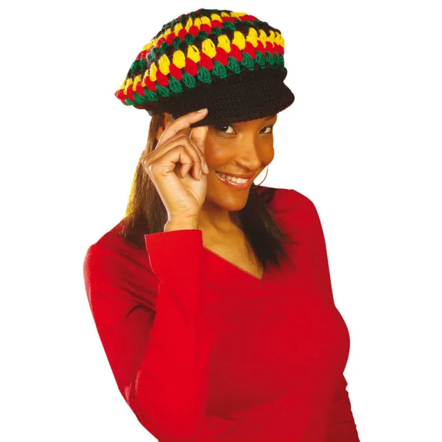 Jamaika Bob Marley Reggae Mütze Rastamütze Rastafari Schirmmütze Strickmütze