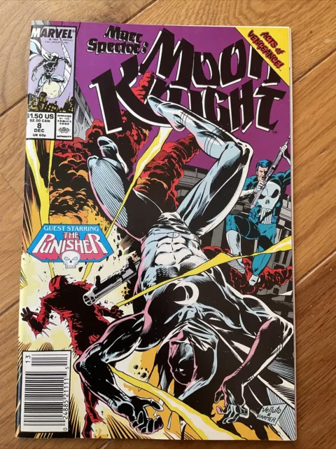 Moon Knight 8, 9, 10. 1989. Acts Of Vengeance. Guest Starring The Punisher.