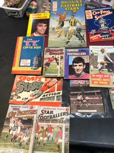 Thomson & Amalgamated Press Football Albums X12 Dixie Dean Eusebio 1920'S-1970'S
