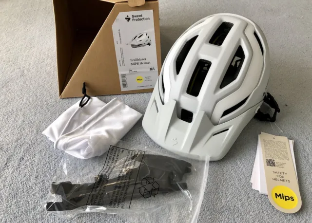 DULCE PROTECCIÓN Trailblazer MIPS bicicleta de montaña Casco Bronco Blanco M/L 56-59 cm