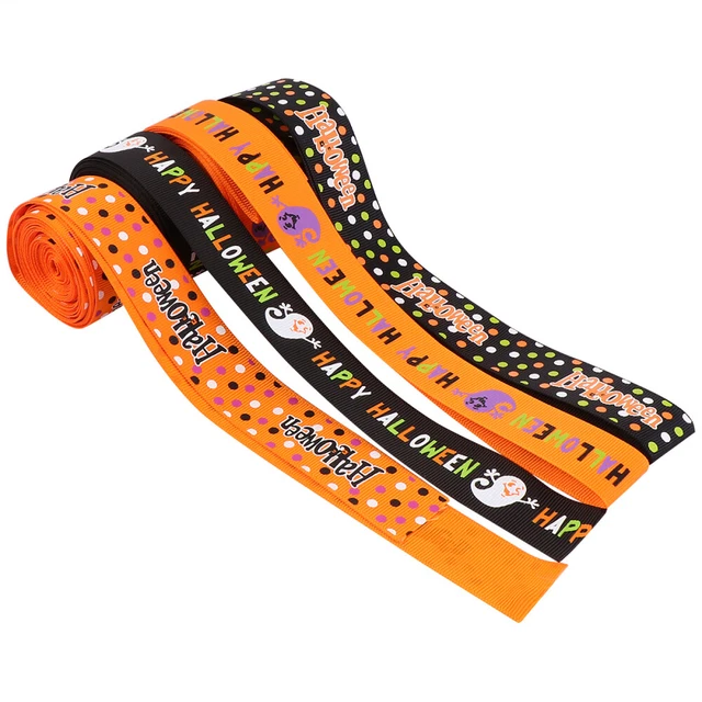 4 Pcs Decorated Garland Halloween Satin Ribbon Webbing Fashion