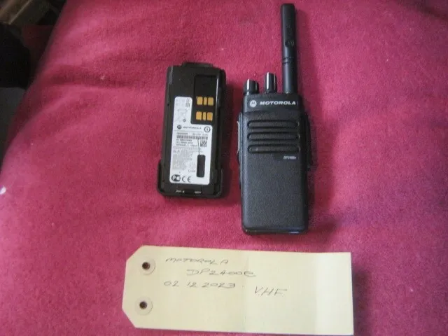 Motorola DP2400e Digital Radio DMR / Analogue  VHF (Reference 02/12/2023)