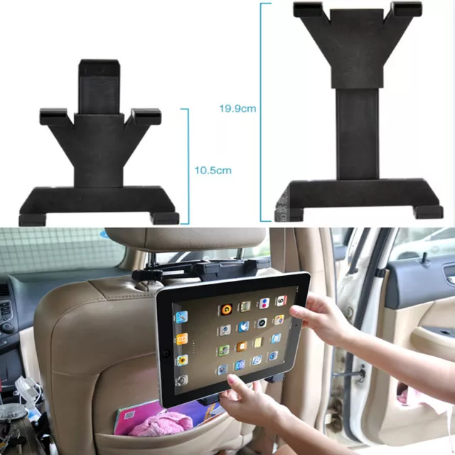 Supporto Da Auto Staffa Poggiatesta Regolabile Per Ipad Tablet fino a 10" hsb