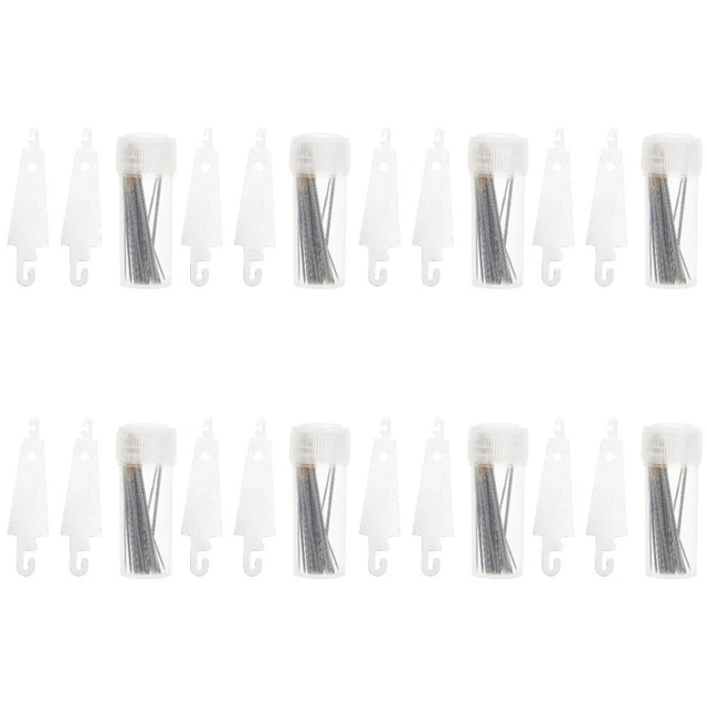 4x Agujas de roscado propio fácil de roscar agujas de costura herramientas coser agujas