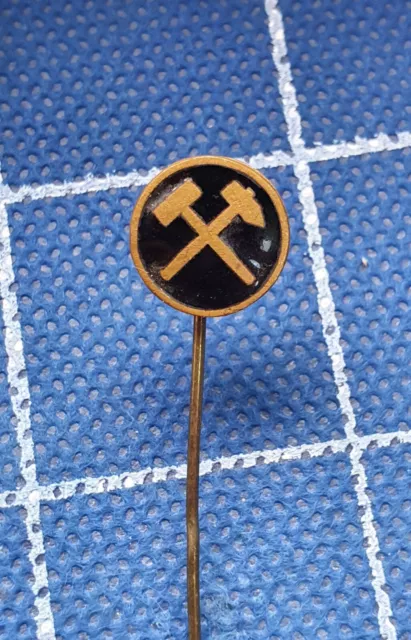 Enamel pin badge ansteckandel MINE mining miners coal miner coalman Hungary