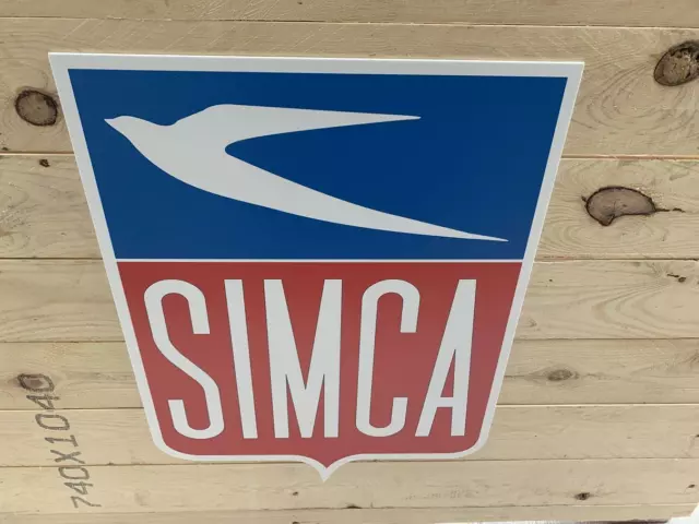 ENSEIGNE SIMCA (50 cm x 38 cm )