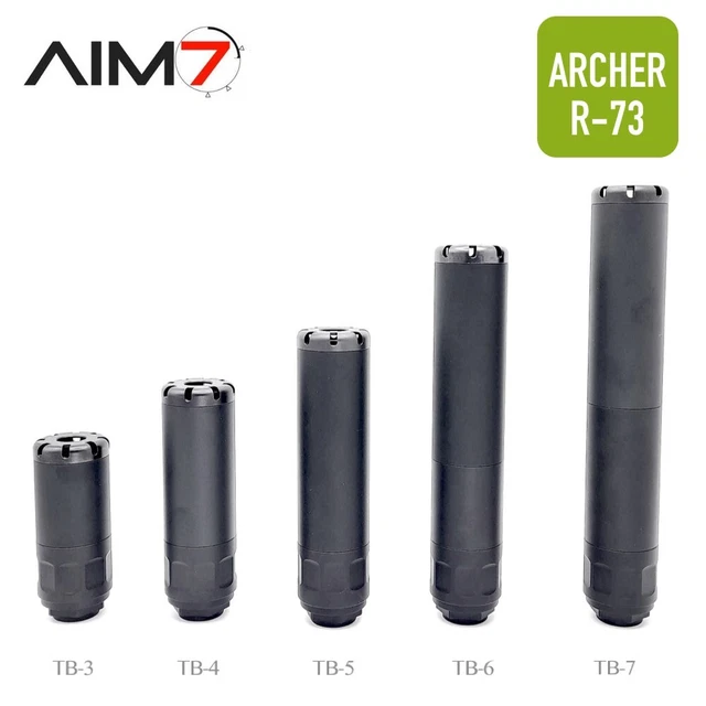 thumbnail image 2 of AIM7 ATOLL AA-2.5A Muzzle Brake & Barrel Shroud – .223 Rem, 1/2x28 Or 5/8x24, Aluminum/SS 2 of 5