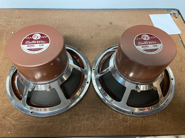 original pair of 1960's Electro Voice 12W-s woofers massive Alnico magnets 4 ohm original pair of 1960's Electro Voice 12W-s woofers massive Alnico magnets 4 ohm
