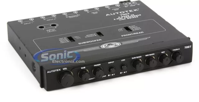 Autotek Model 7007 4-Band EQ / 9-Volt Line-Driver Multiple-Source Signal