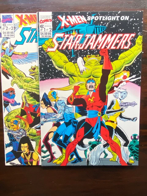 X-MEN SPOTLIGHT: STARJAMMERS #1-2 FIRST SOLO STORY, CAROL DANVERS Marvel Comics