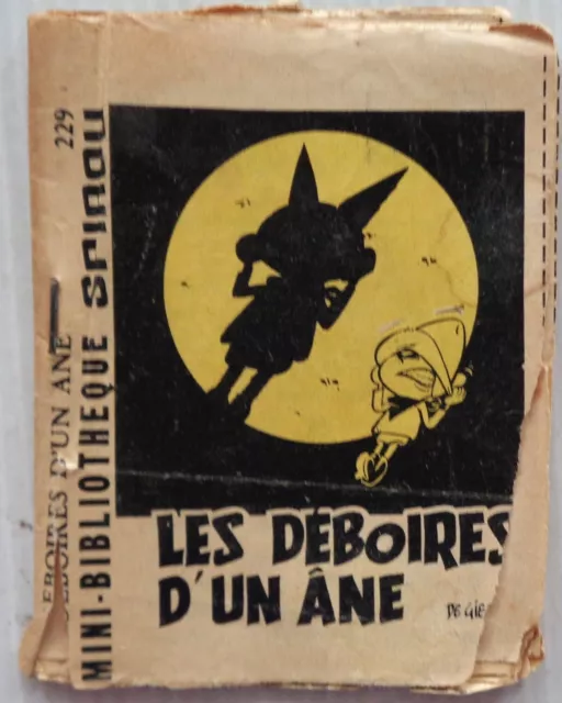 Mini Story No 229 The Déboires of A Ane Spirou No 1373 of Gieter 1964