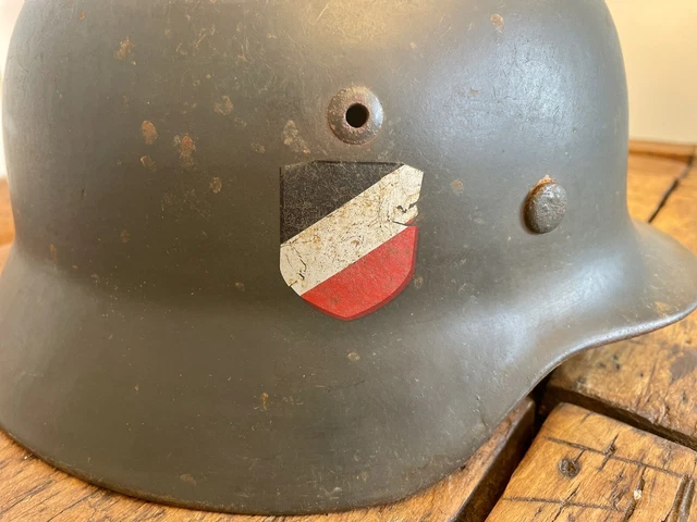 Stahlhelm Kriegsmarine mit 2 Emblemen 6