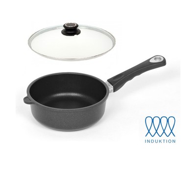 coperchio Lotus in Ghisa-Padella bordo alto-Padella Induzione ø20cm b15cm h7 5cm MANIGLIA ABN 