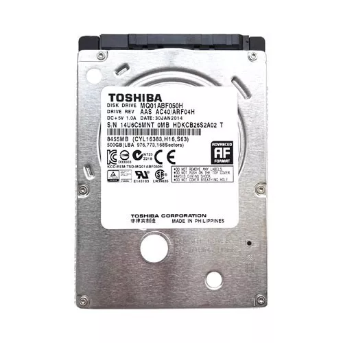 Toshiba 500GB MQ01ABF050H 32MB SATA 6Gb/s 2.5" SSHD Solid State Hybrid Drive