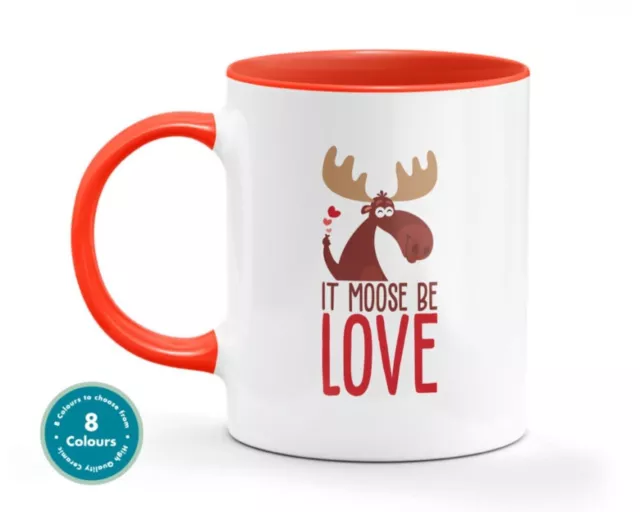 It Must Be Love Pun Love Mug Valentines Heart Gift Cup