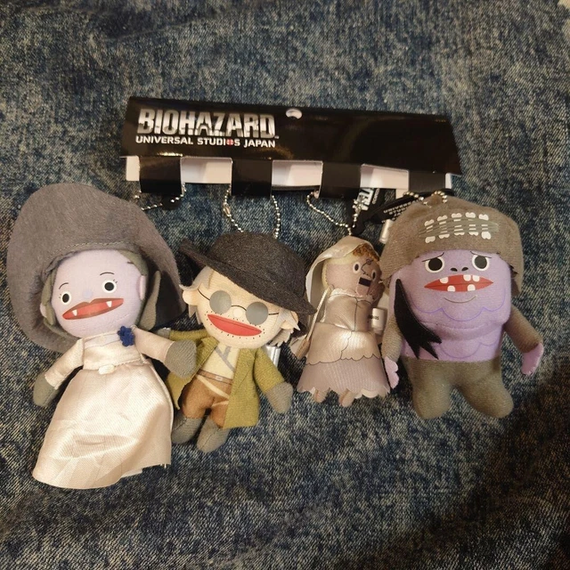 USJ LIMITED RESIDENT Evil Village Plush 4 Keychains Universal Studios