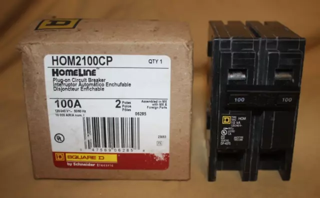 HOM2100CP Homeline 100-Amp Two-Pole Circuit Breaker - NEW