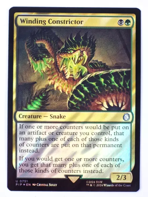 MTG Winding Constrictor - Universes Beyond: Fallout [Surge Foil] NM-