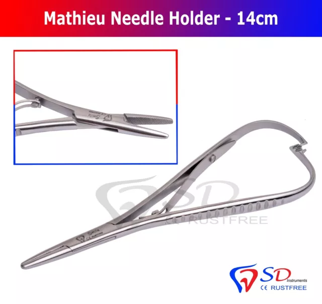 Laboratory Mathieu Needle Holder 14cm Ligating Forceps Pliers Orthodontic CE NEW