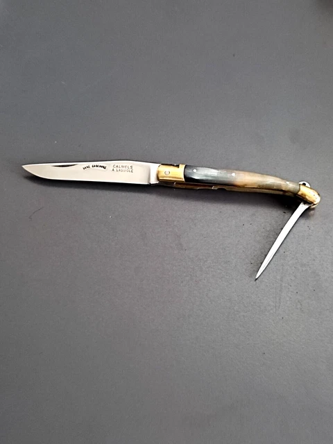 ANCIEN COUTEAU LAGUIOLE CALMELS Hors Concours, 3 éléments EUR 45,50
