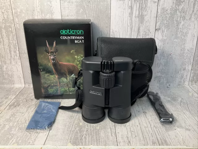 Opticron Countryman Binoculars 8x42 with Case and Lens Caps - BGA T WP - Boxed