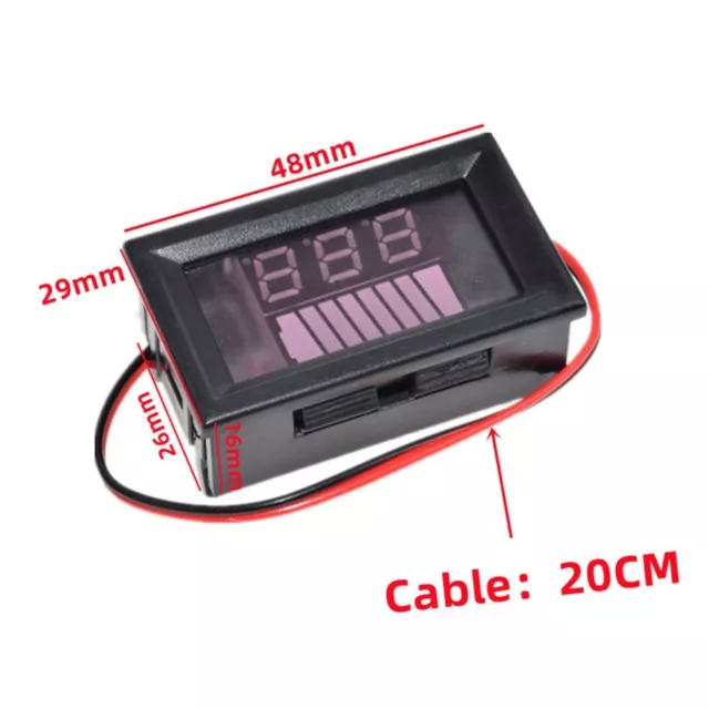 Indicator Lithium Battery Capacity Meter Battery Tester 12V 24V 36V 48V 60V 72V 2