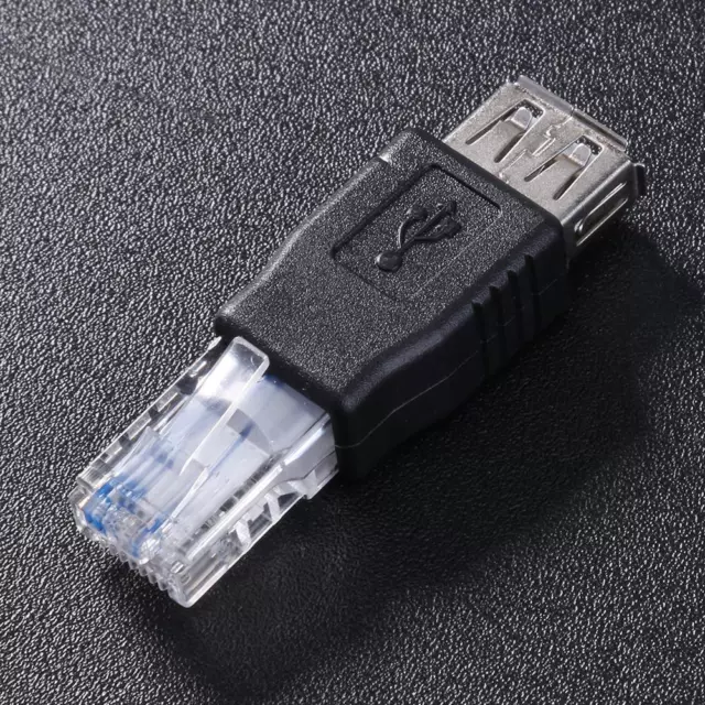 CRYSTAL HEAD RJ45 Male to USB Female LAN Network Cable