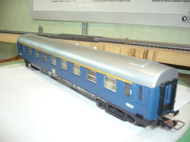 FRANCE TRAINS HO 251 VOITURE VOYAGEUR PLM EXPRESS, 1e CLASSE, OCEM WAGON AMENAGÉ / NEUF - Collection