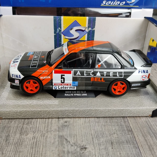 Voiture Solido Bmw E30 M3 Group A Rallye Ypres 1990 #5  1:18 Neuf B.  S1801519 2