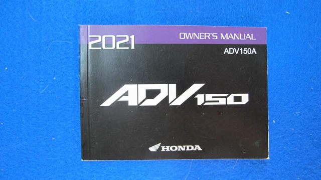 Honda 2021 ADV150 New Old Stock Original Owners Manual F424