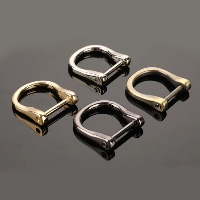 Detachable Removable Open Screw D Ring Buckle Shackle Clasp Leather Craft BA#w#