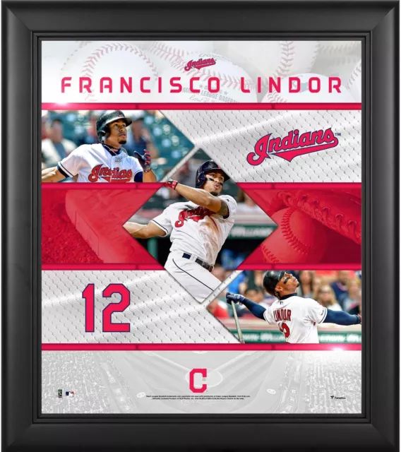 Francisco Lindor Cleveland Indians Framed 15x17 Stitched Stars Collage