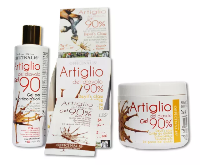 Officinalis ARTIGLIO DEL DIAVOLO 90% Gel articolazioni ossa da 250 a 1000 ML