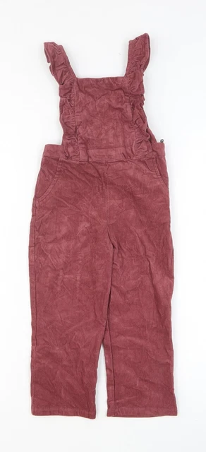 Dungaree cotone rosso Marks and Spencer pezzo unico per bambina taglia 3-4 anni cerniera Dungaree cotone rosso Marks and Spencer pezzo unico per bambina taglia 3-4 anni cerniera