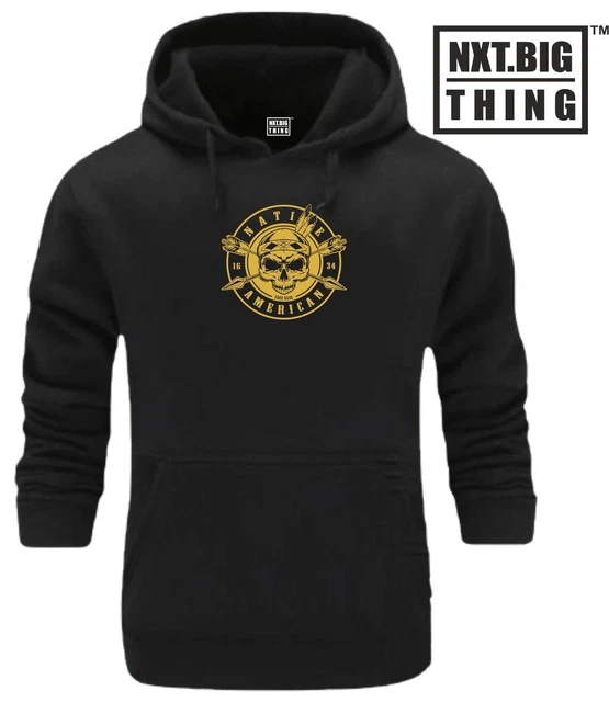 Native American Hoodie Café Racer Red Indians Motorbike Motorcycle Club MC Top