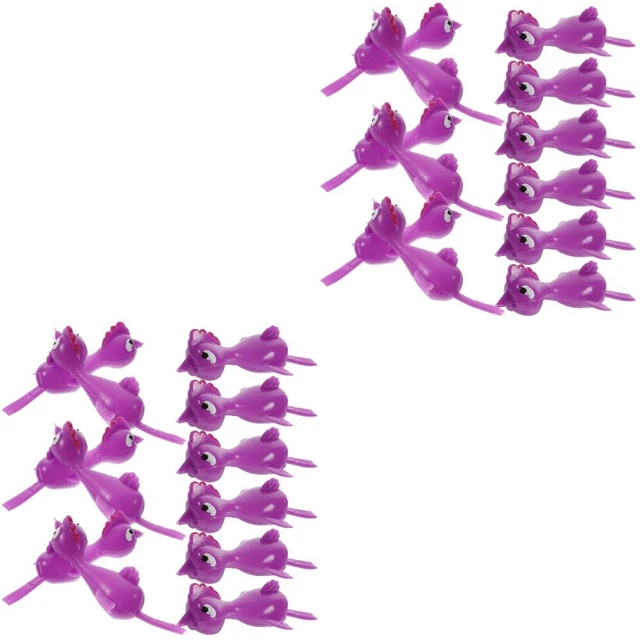 40 piezas Pegajosa Divertida Correa de Dibujos Animados Juguete Dedo Juguetes Correa