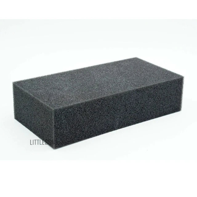 Sewing Needle Pin Dense Foam Pad Cushion Mat Holder Felt Felting 18X12X6cm Black