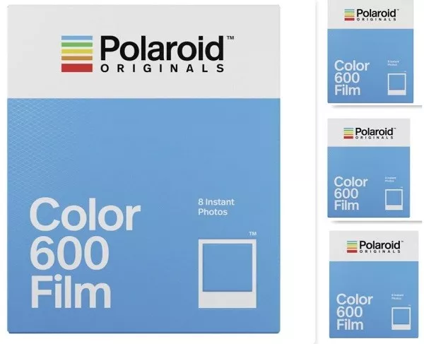 4 x Polaroid Color 600 für alle POLAROID 600,IMPULS u.ONE Serien SOFORTBILDFILM