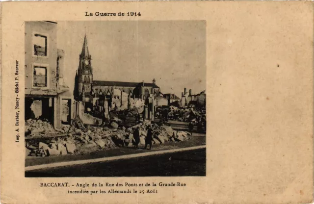 CPA Baccarat-Angle de la Rue des Ponts et de la Grande Rue (187968)