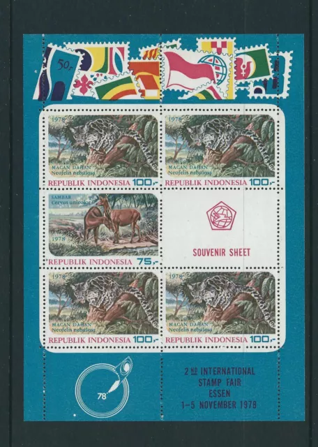 INDONESIA 1978 WILDLIFE PROTECTION (Scott 1034a) VF MNH