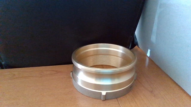 brass camlock A adap x FP 6in