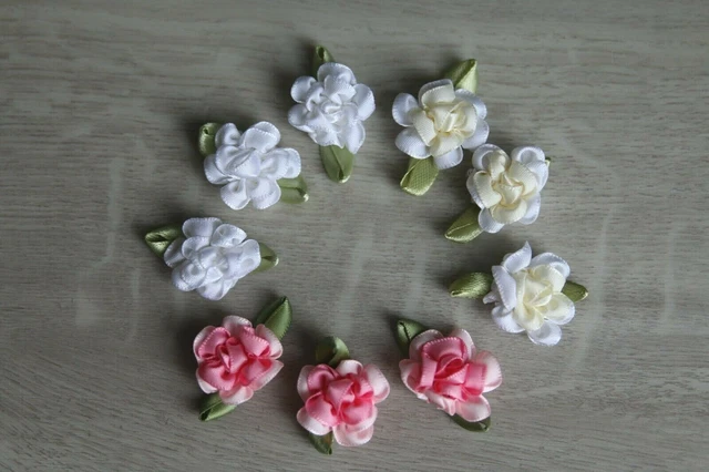 9 Blümchen Applikation Aufnäher Basteln Kleben Nähen Blumen Scrapbooking Flower