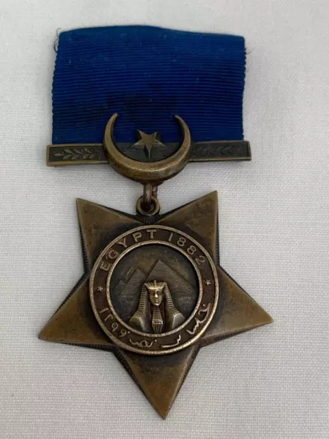 Original 1882 Egypt Campaign Khedives Star Full Size Medal.