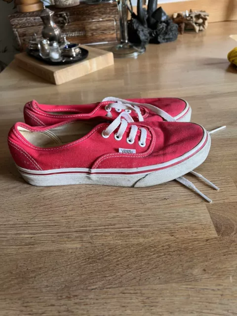 Red vans size 5.5 hotsell
