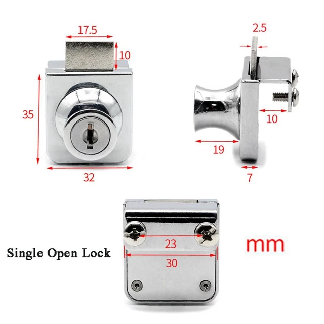 ALLOY CYLINDER WINE Cooler Door Locks Glass Locks Furniture