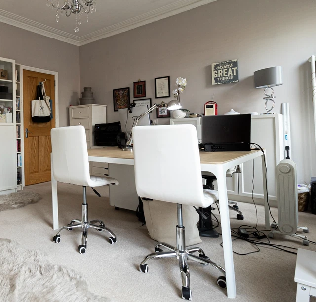 IKEA BEKANT OFFICE Conference Table White Oak & White £50.00 PicClick UK