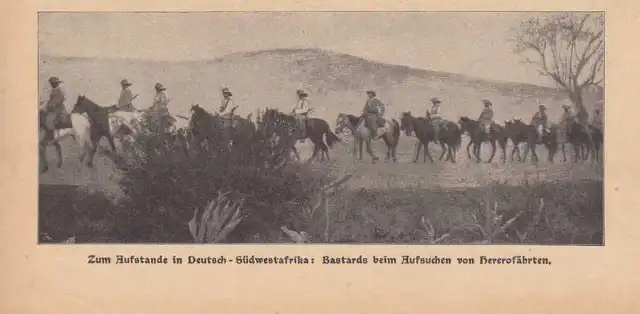 Deutsch-Südwestafrika DSWA  Bastards Herero Foto aus Zeitung von 1905