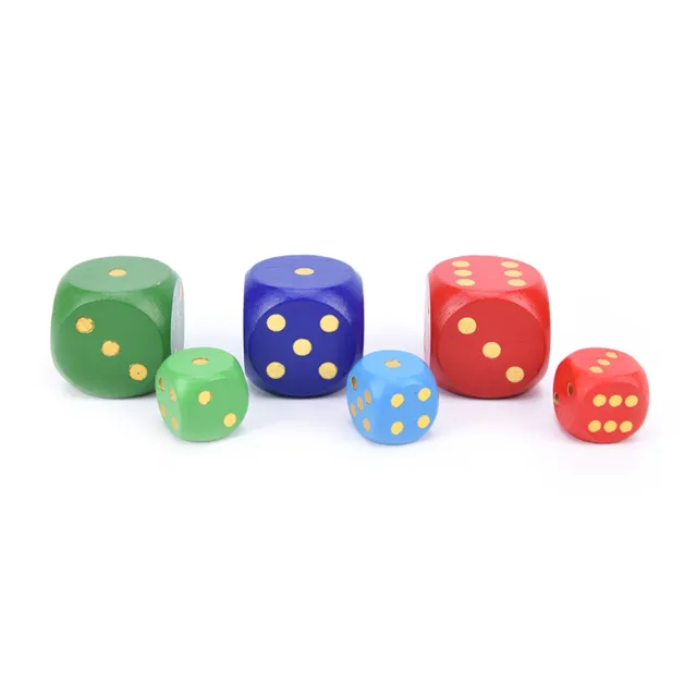 1X Big Size Wooden Dice Cubes 6 Side 50mm 30mm Children Toy Board G KY