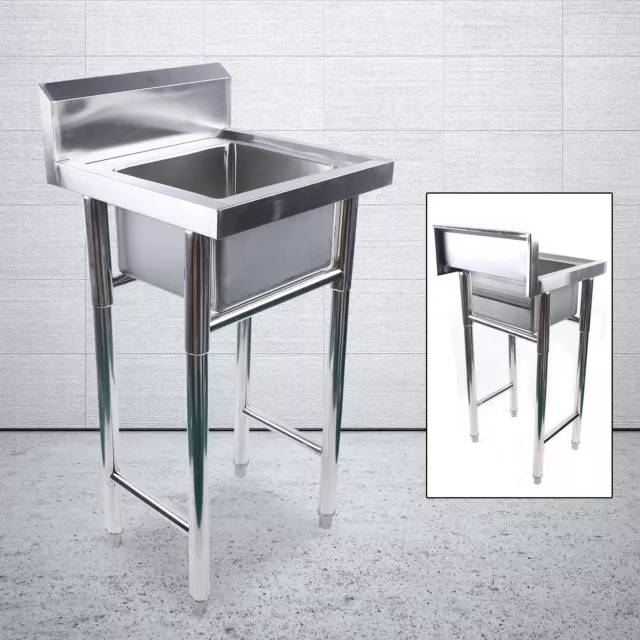 Commercial Sink Stainless Steel Utility Sink 1 Compartment Washing Hand Basin