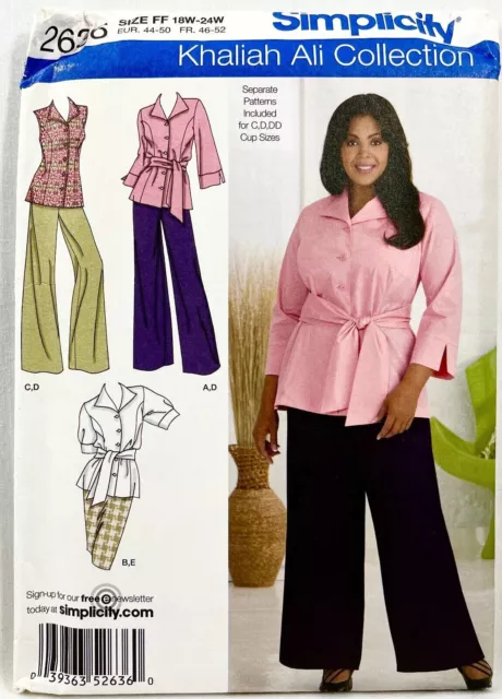 2009 Simplicity Sewing Pattern 2636 Women Pants Skirt Shirt 3 Styles 18-24 11903
